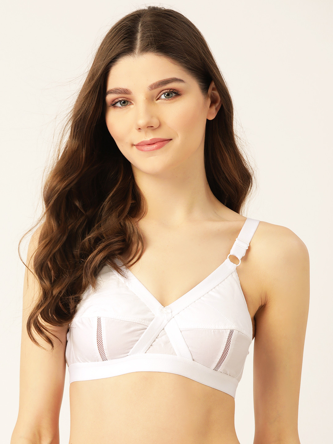 

Lady Lyka White Solid Non-Wired Non Padded Everyday Bra PERFECT-WHT