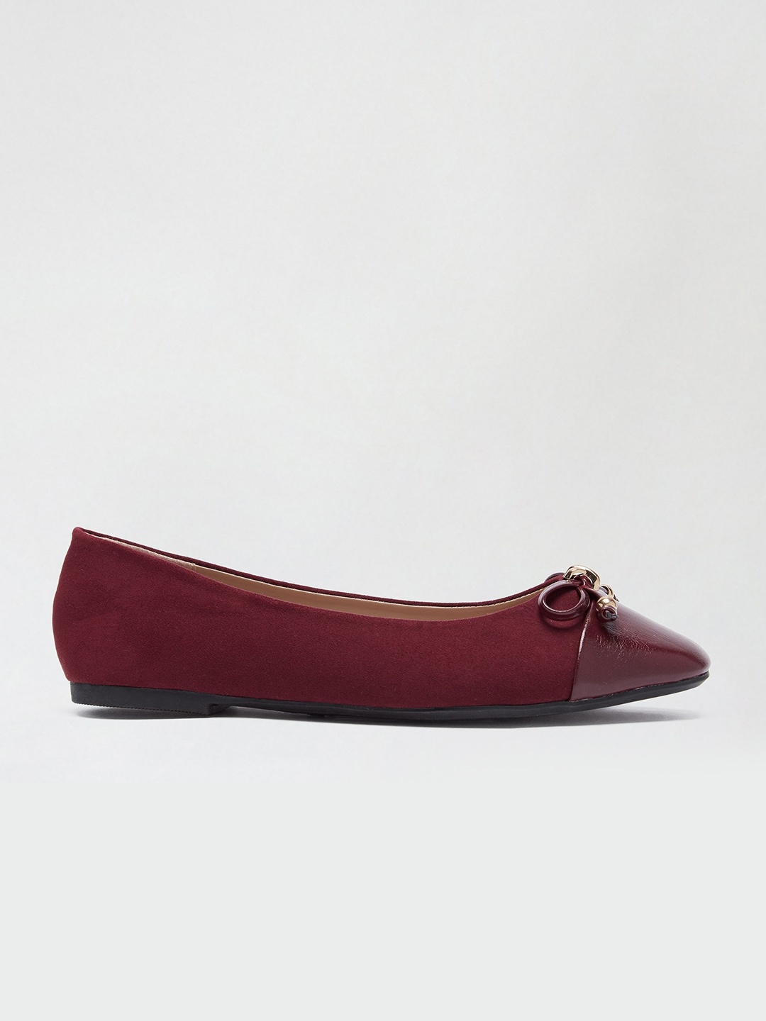 

DOROTHY PERKINS Women Maroon Solid Ballerinas