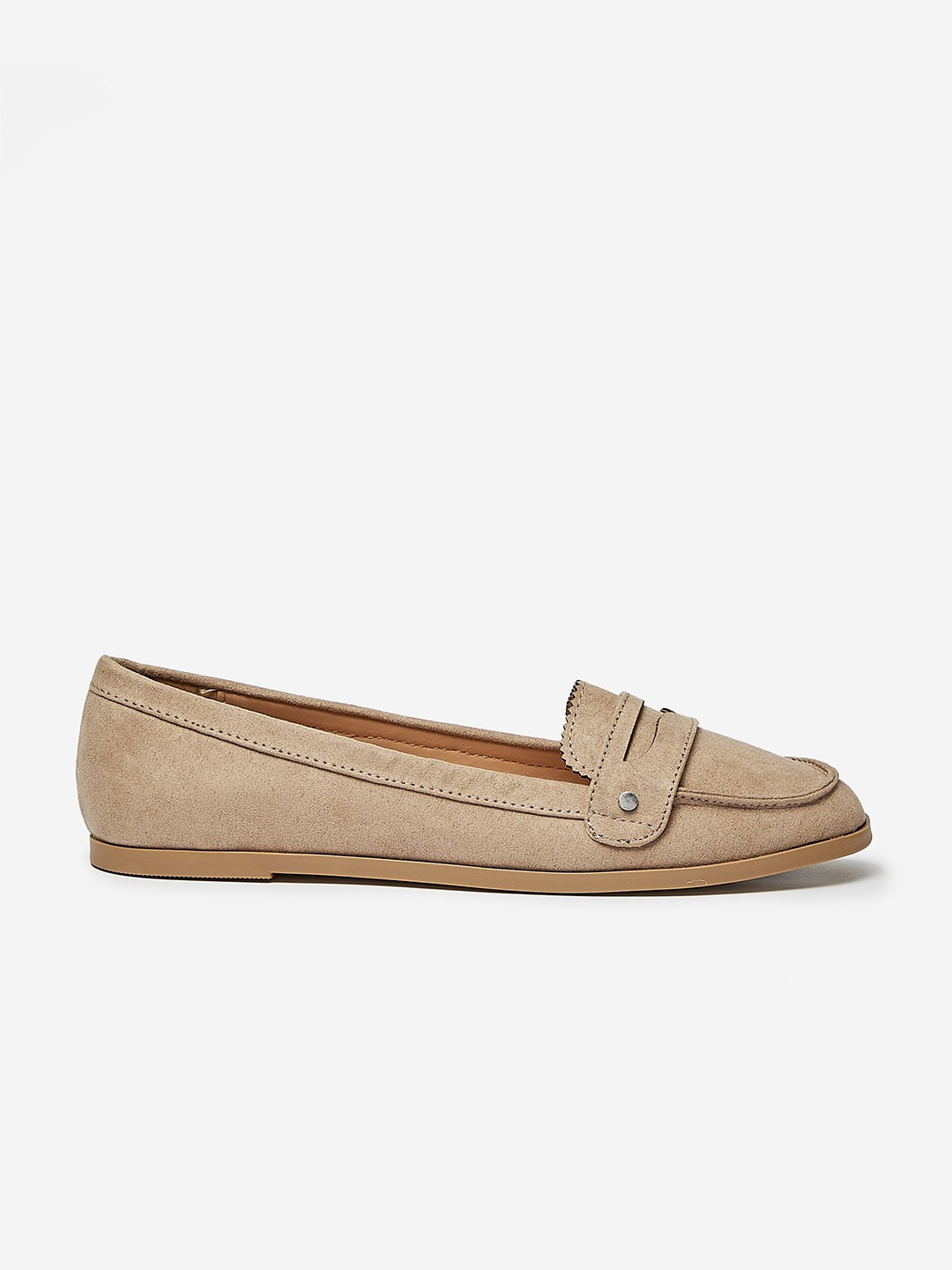 

DOROTHY PERKINS Women Beige Solid Penny Loafers