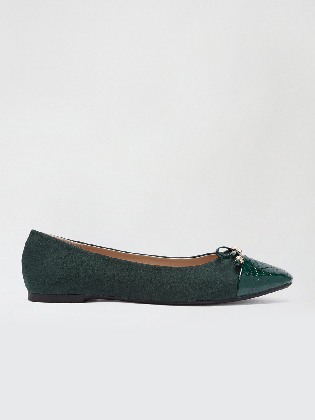 

DOROTHY PERKINS Women Green Solid Ballerinas