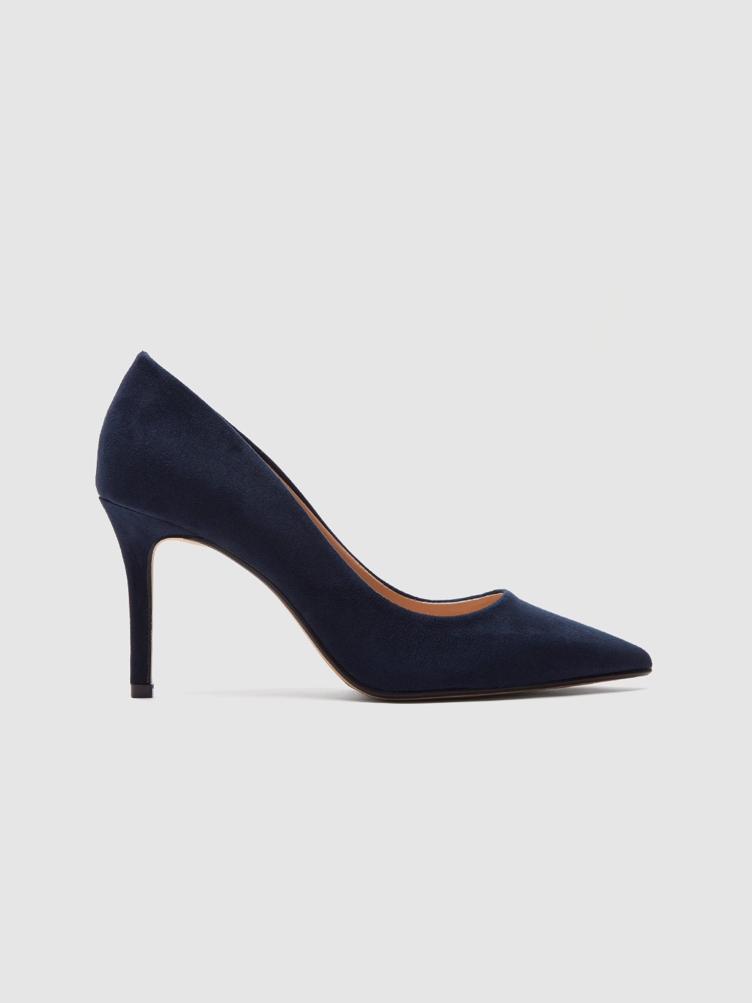 

DOROTHY PERKINS Women Navy Blue Suede Finish Solid Pumps