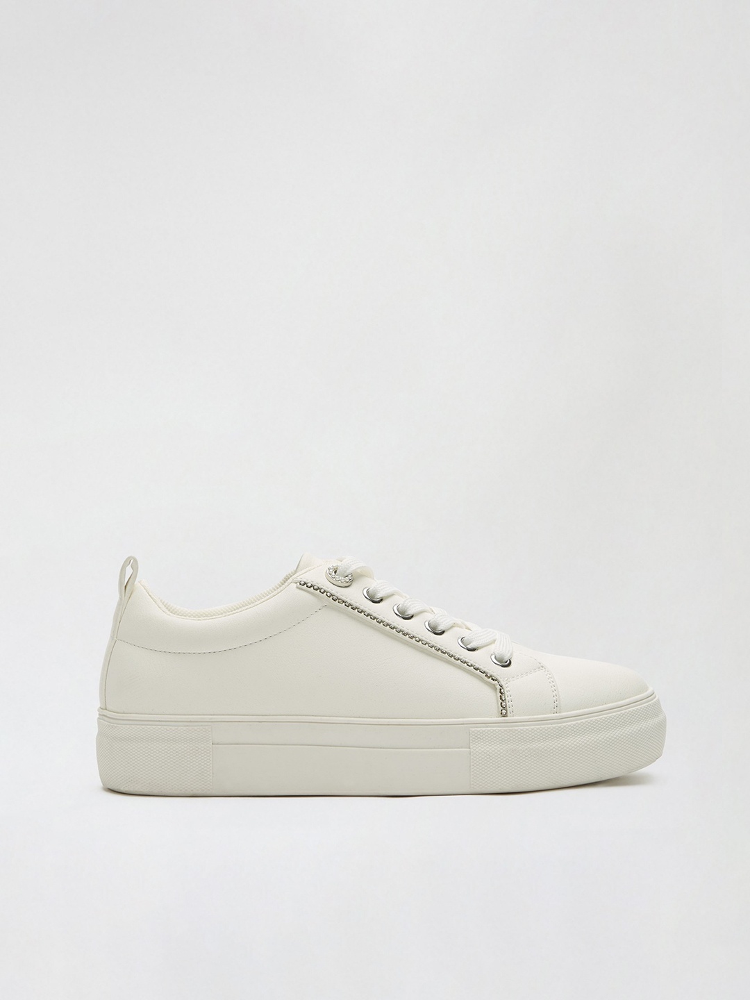

DOROTHY PERKINS Women White Solid Sneakers
