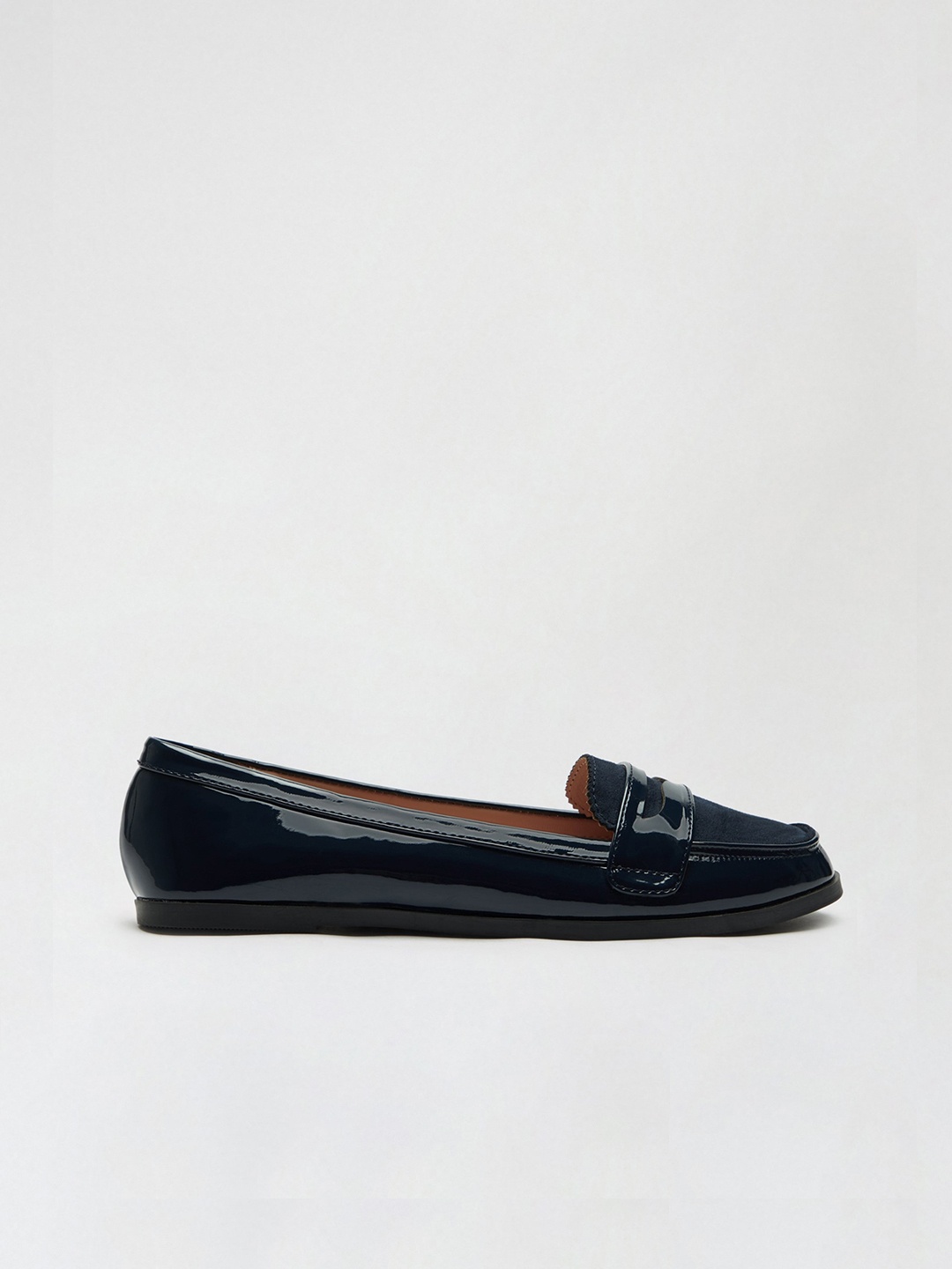 

DOROTHY PERKINS Women Navy Blue Solid Penny Loafers