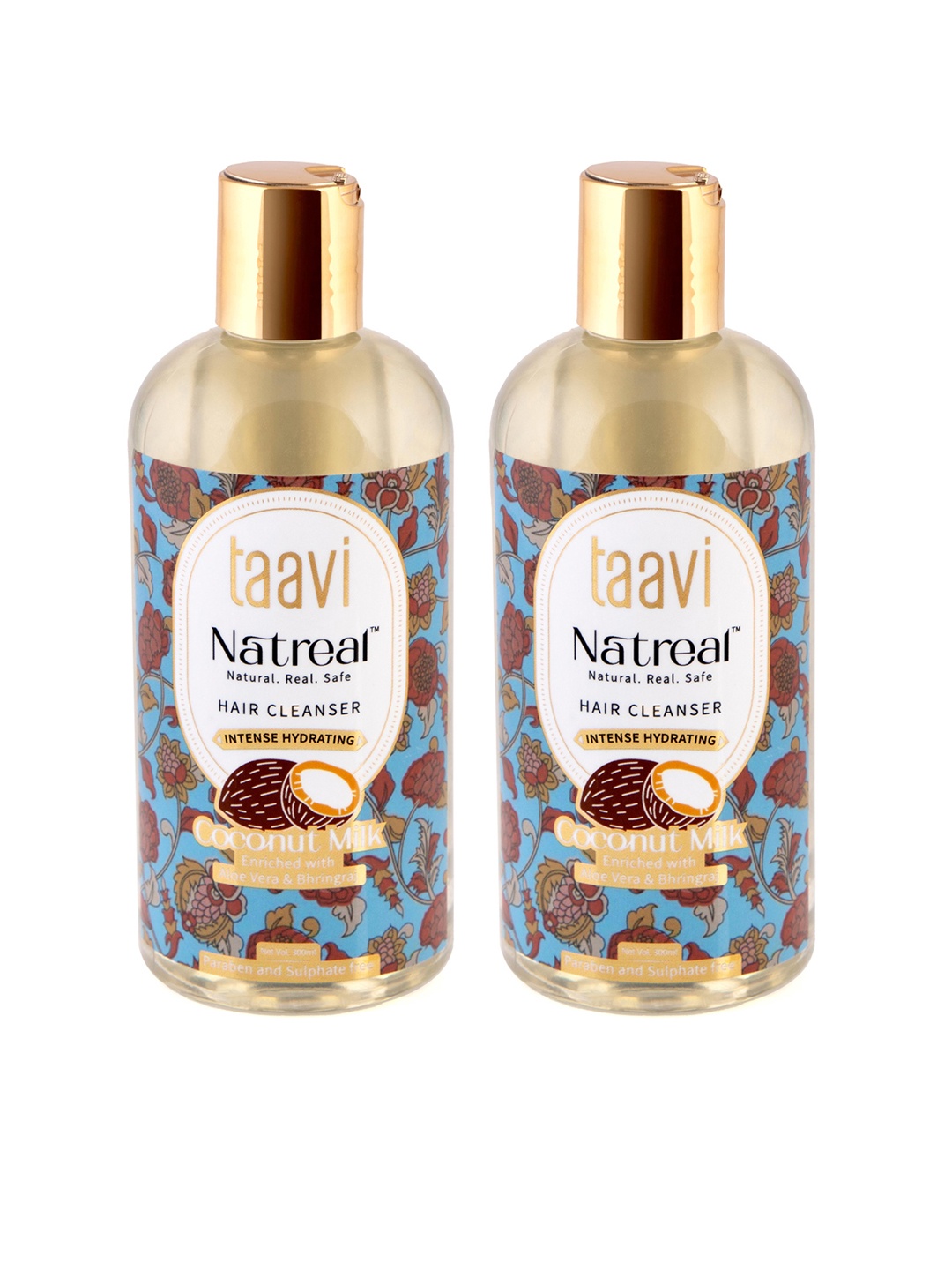 

Taavi Set of 2 Natreal Coconut Milk Hair Cleanser, Blue