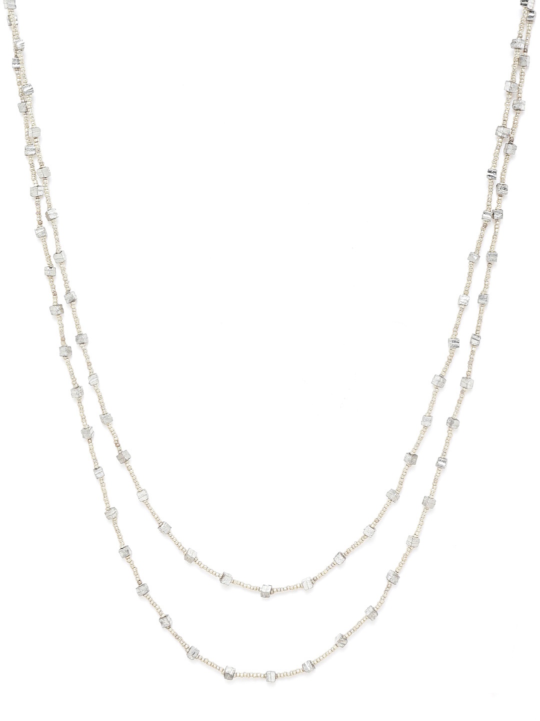 

RICHEERA Women Silver-Plated Layered Beaded Necklace