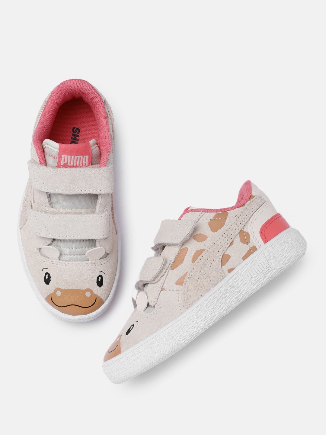 

Puma Boys Grey Printed Ralph Sampson Suede Sneakers