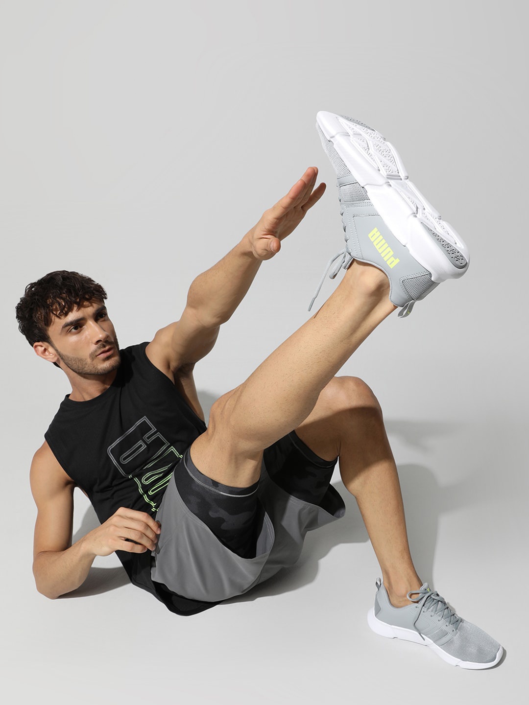 

Puma Unisex Grey Flair Running Sports Shoes