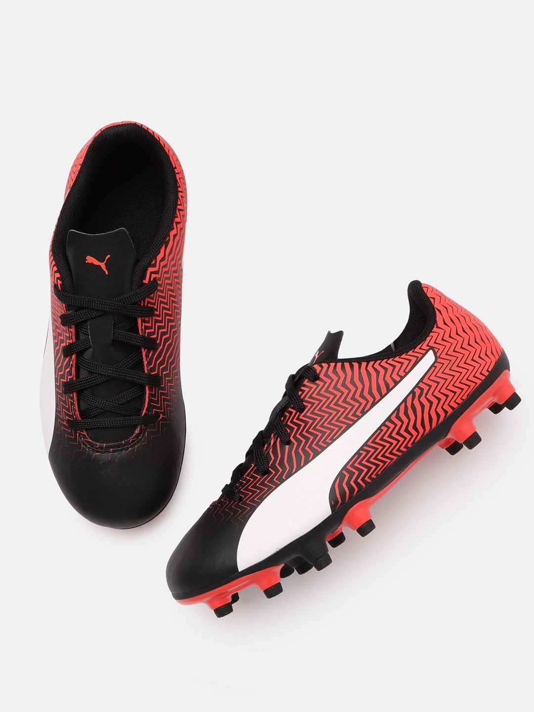 

Puma Boys Black Rapido II FG Jr Football Shoes