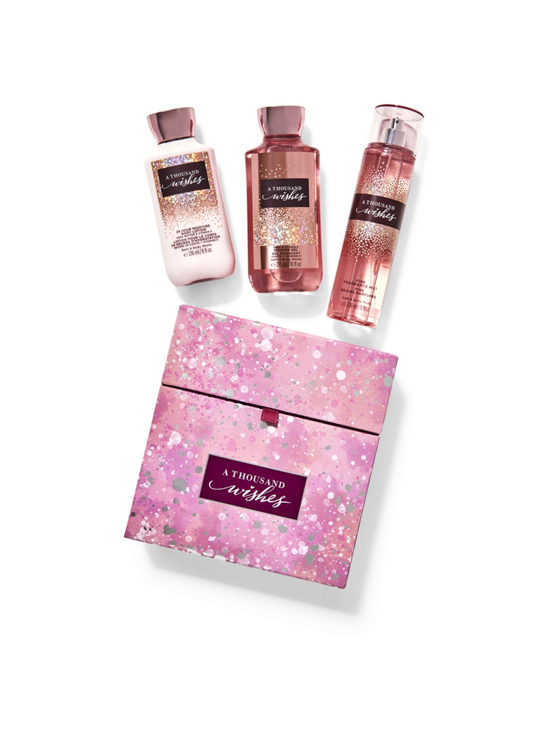 

Bath & Body Works A Thousand Wishes Gift Set, Pink