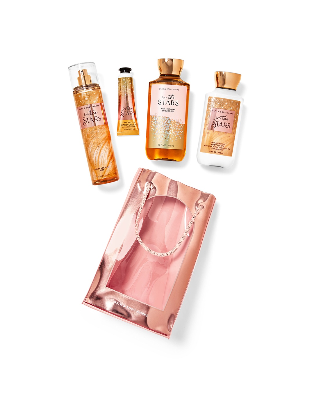 

Bath & Body Works In the Stars Gift Bag Set, Gold