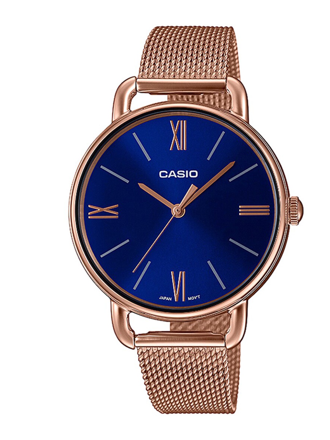 

CASIO Enticer Ladies Blue & Gold-Toned Analogue Watch A1805