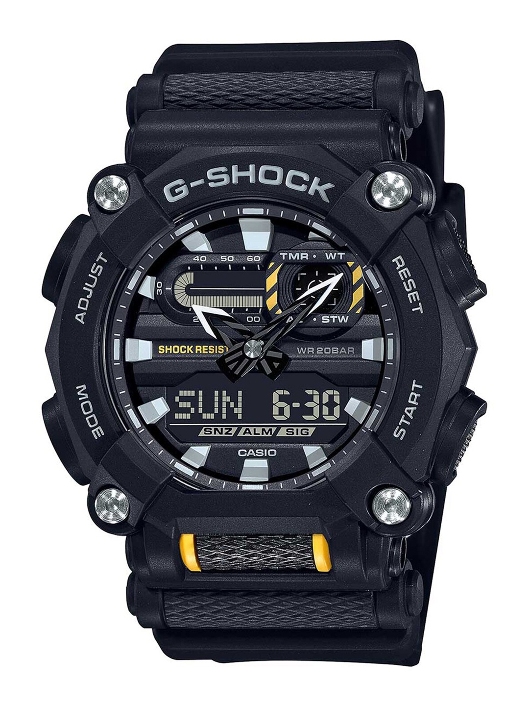 

CASIO Men G-Shock GA-900-1ADR Black Analog-Digital Dial Black Resin Strap Watch G1057