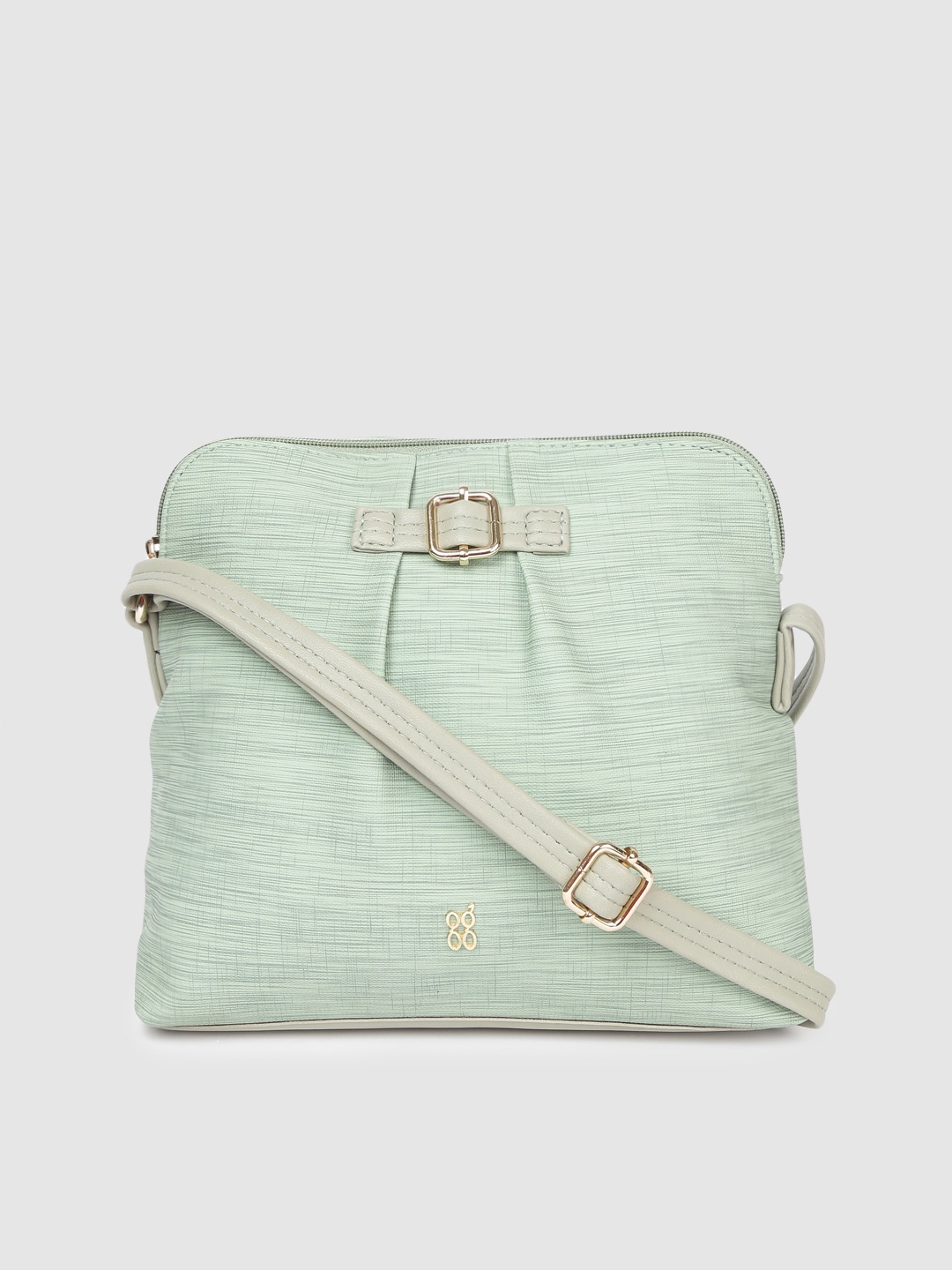 

Baggit Mint Green Textured Sling Bag