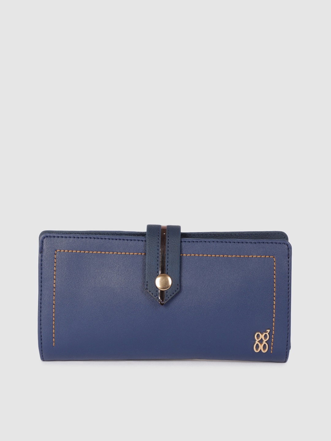 

Baggit Women Blue Solid Two Fold Wallet