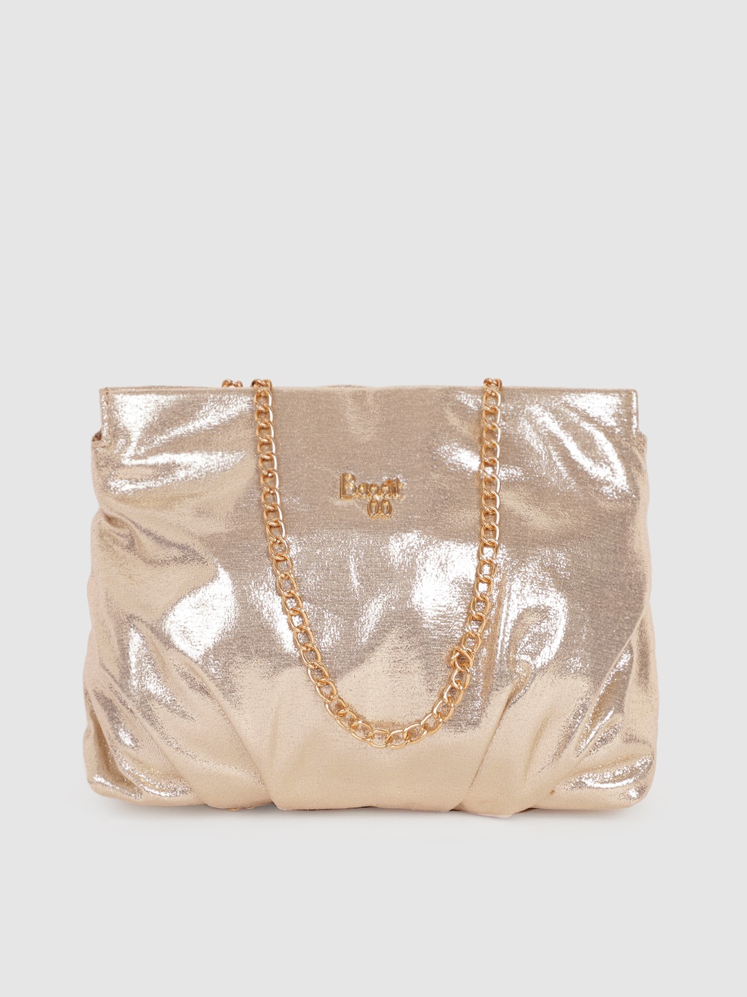 

Baggit Gold-Toned Solid L LUMINOUS BIRDIE Handheld Bag