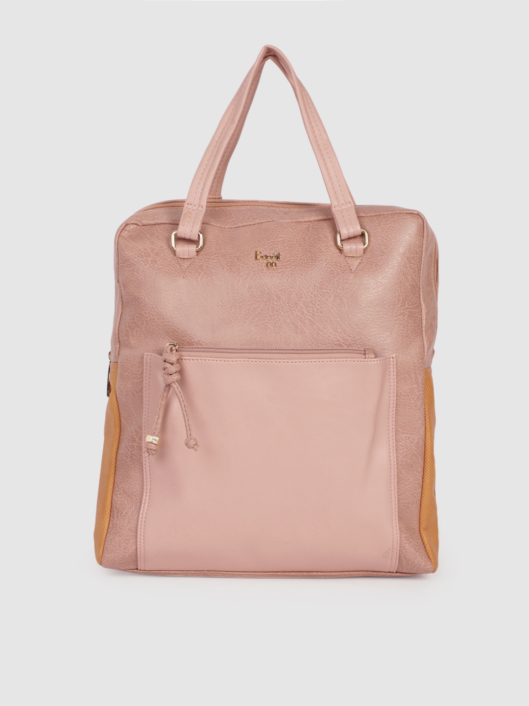 

Baggit Pink Solid FORTIFY DELCY Handheld Bag cum Backpack