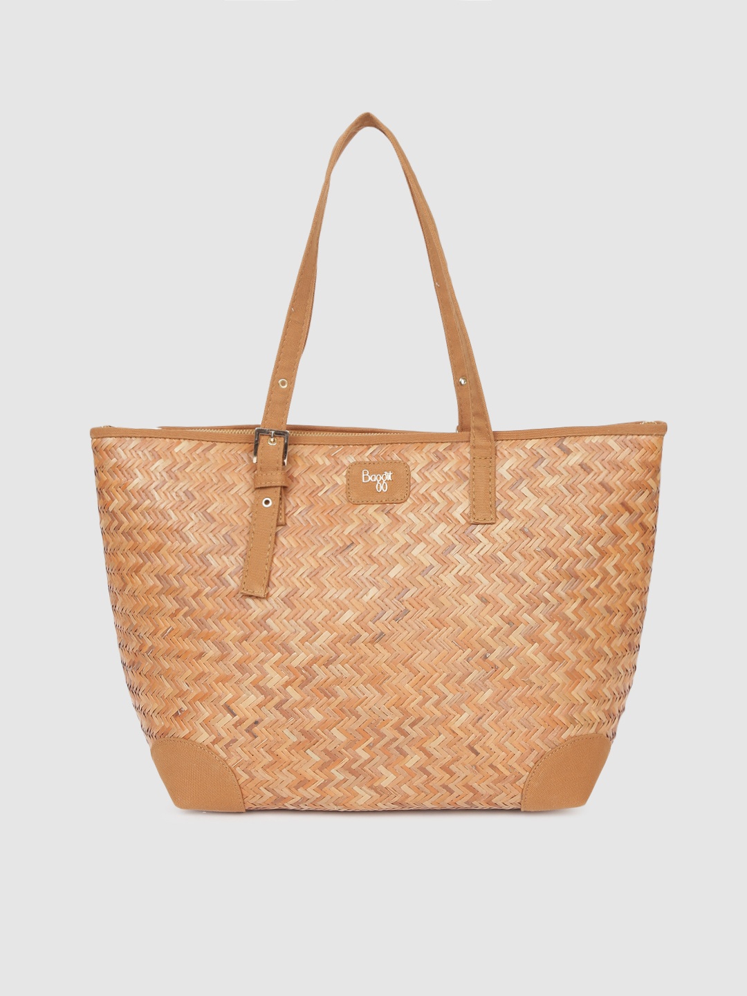 

Baggit Brown Self Design L CANERY PARINA Shoulder Bag