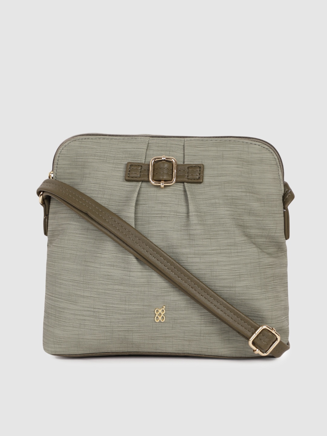 

Baggit Olive Green Solid XHININ BIRLEY Sling Bag