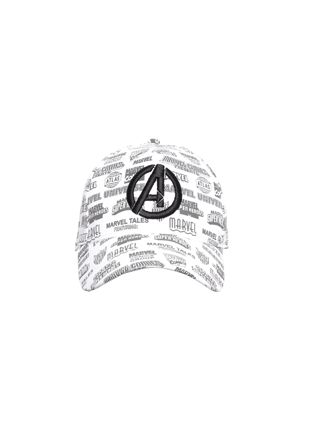

Kook N Keech Men White & Grey Printed Avengers Baseball Cap
