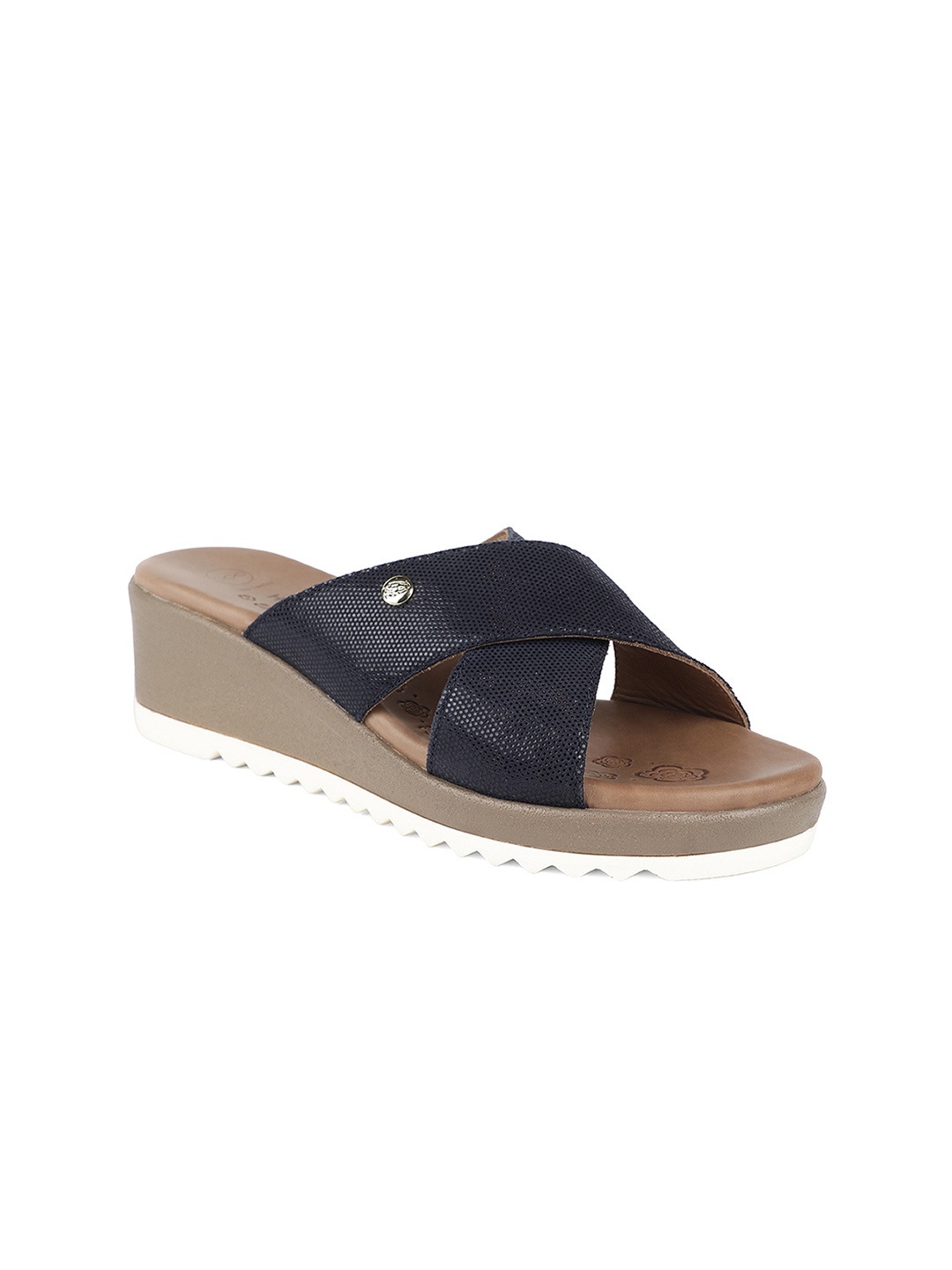 

Hush Puppies Women Navy Blue Solid Wedges
