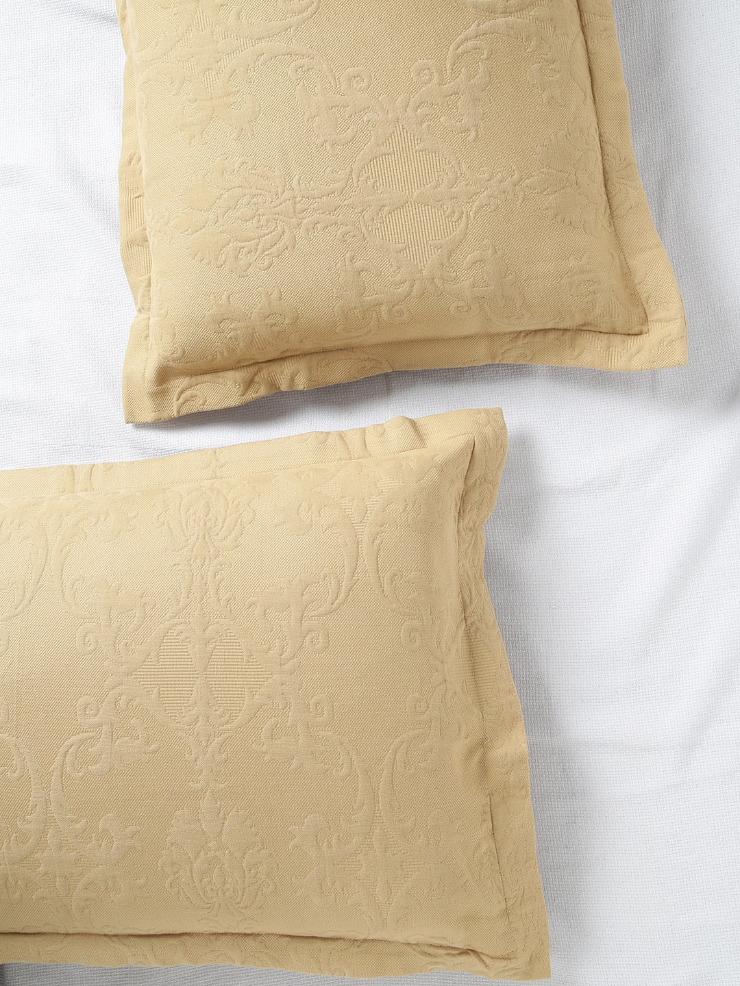 

MASPAR Set of 2 Beige 20'' x 30'' Rectangular Pillow Sham Covers
