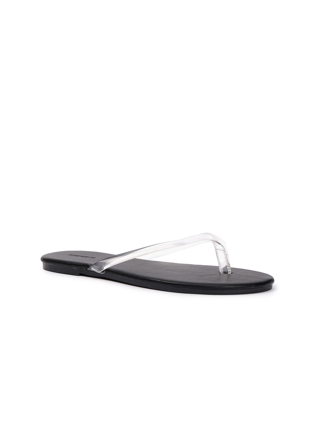 

FOREVER 21 Women Transparent Open Toe Flats