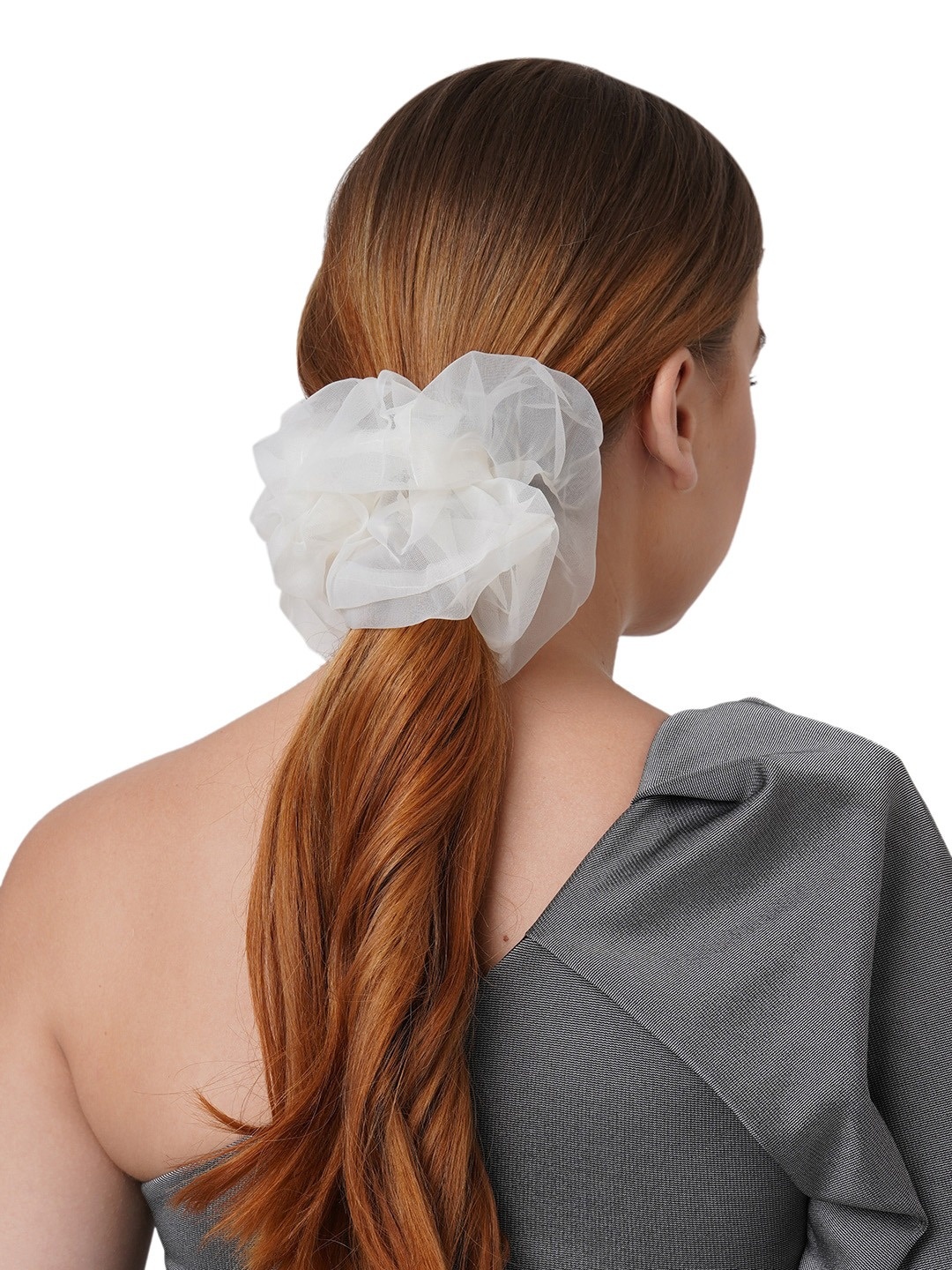 

ToniQ Women White Solid Ponytail Holder