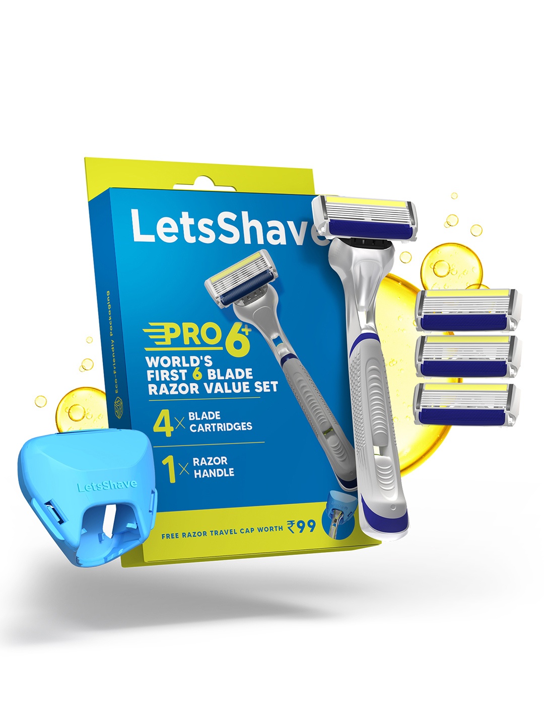 

LetsShave Pro 6 Plus Value Shave Set, Green