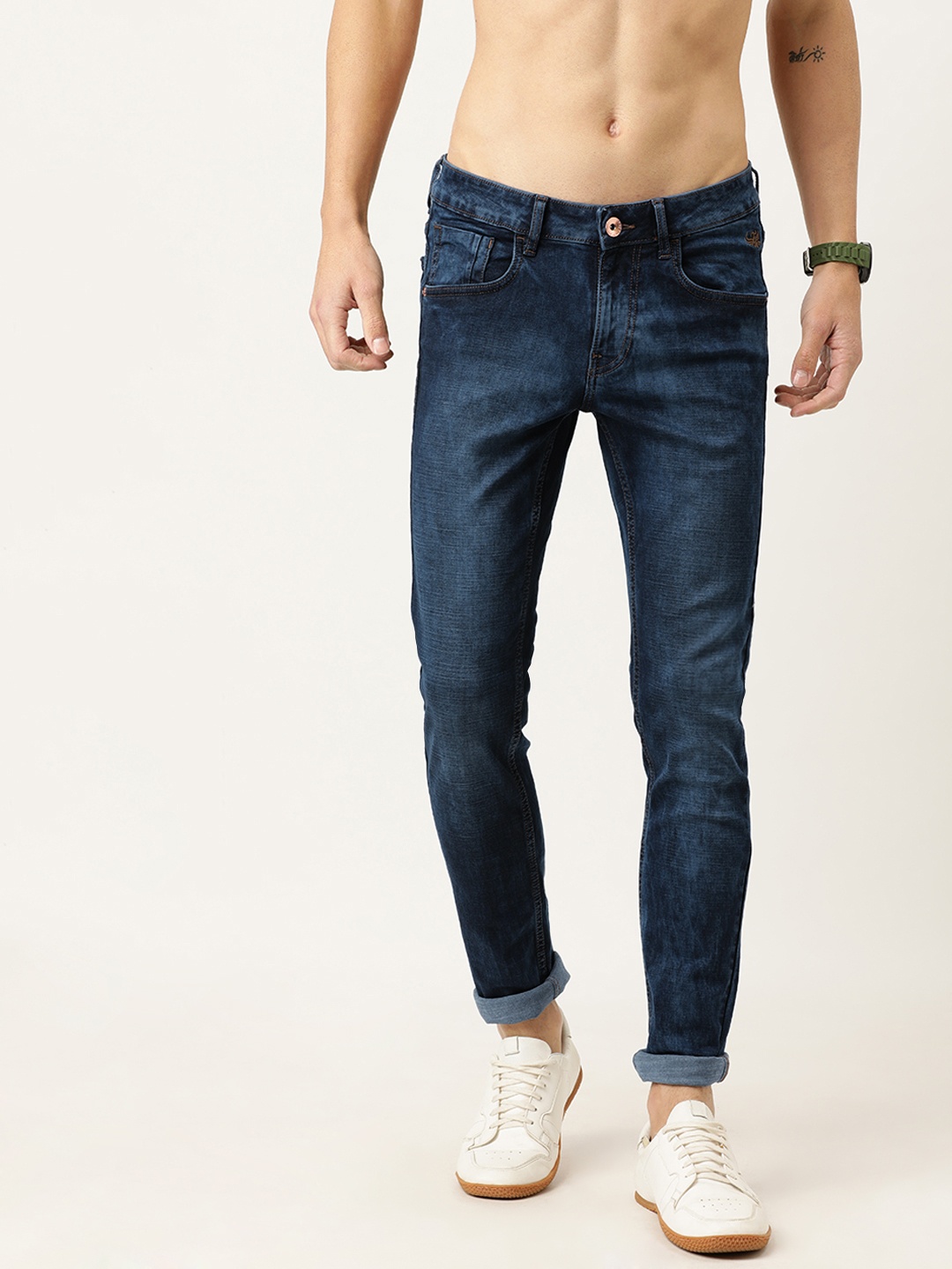 

Flying Machine Men Blue Jackson Skinny Fit Low-Rise Clean Look Stretchable Jeans