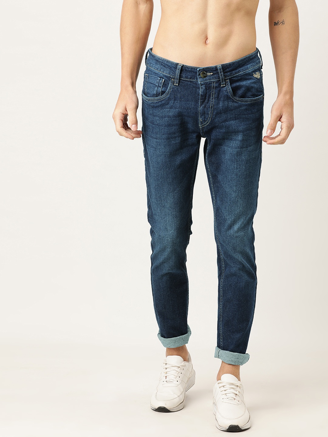 

Flying Machine Men Blue Jackson Skinny Fit Low-Rise Clean Look Stretchable Jeans