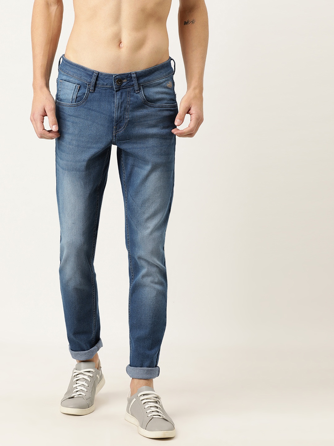 

Flying Machine Men Blue Jackson Skinny Fit Low-Rise Clean Look Stretchable Jeans