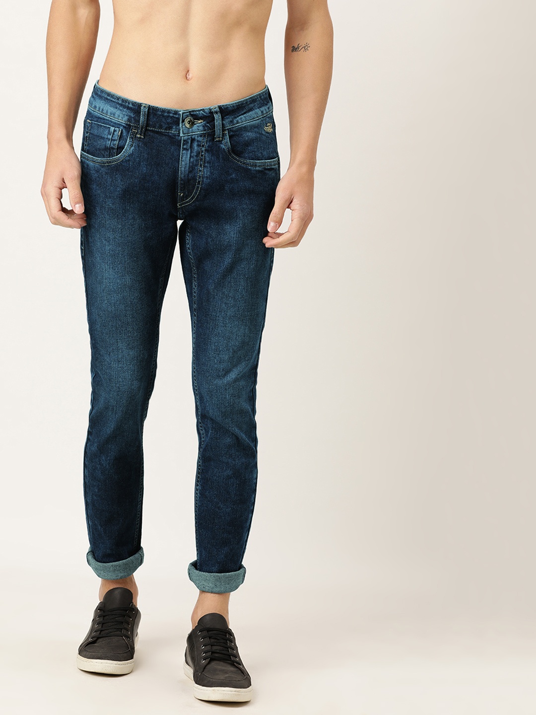 

Flying Machine Men Blue Jackson Skinny Fit Low-Rise Clean Look Stretchable Jeans