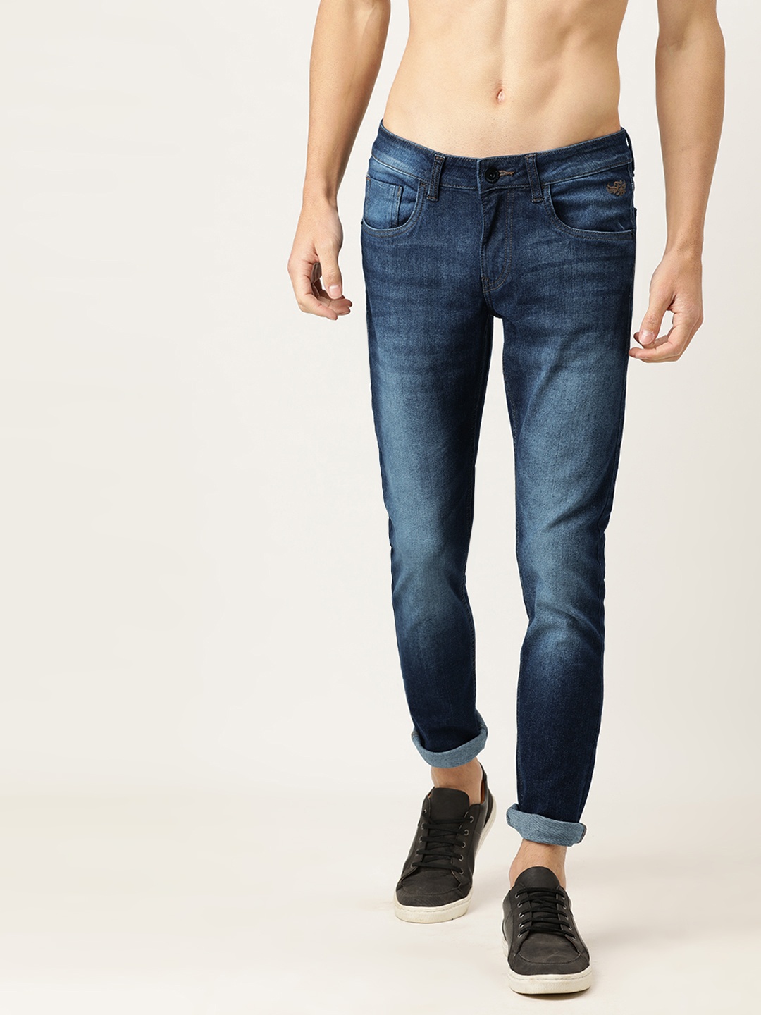

Flying Machine Men Blue Jackson Skinny Fit Low-Rise Clean Look Stretchable Jeans