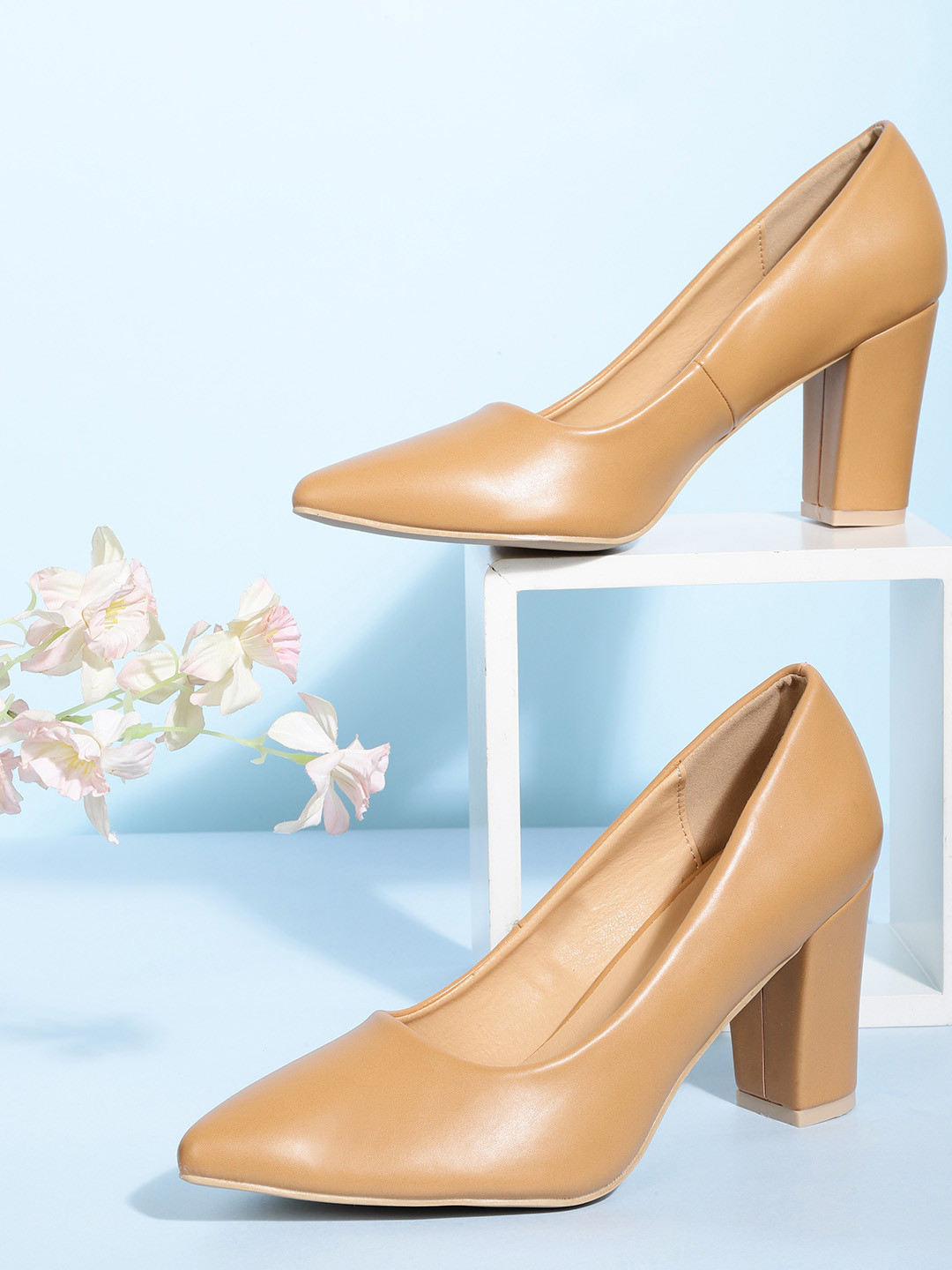 

CORSICA Women Camel Brown Solid Pumps