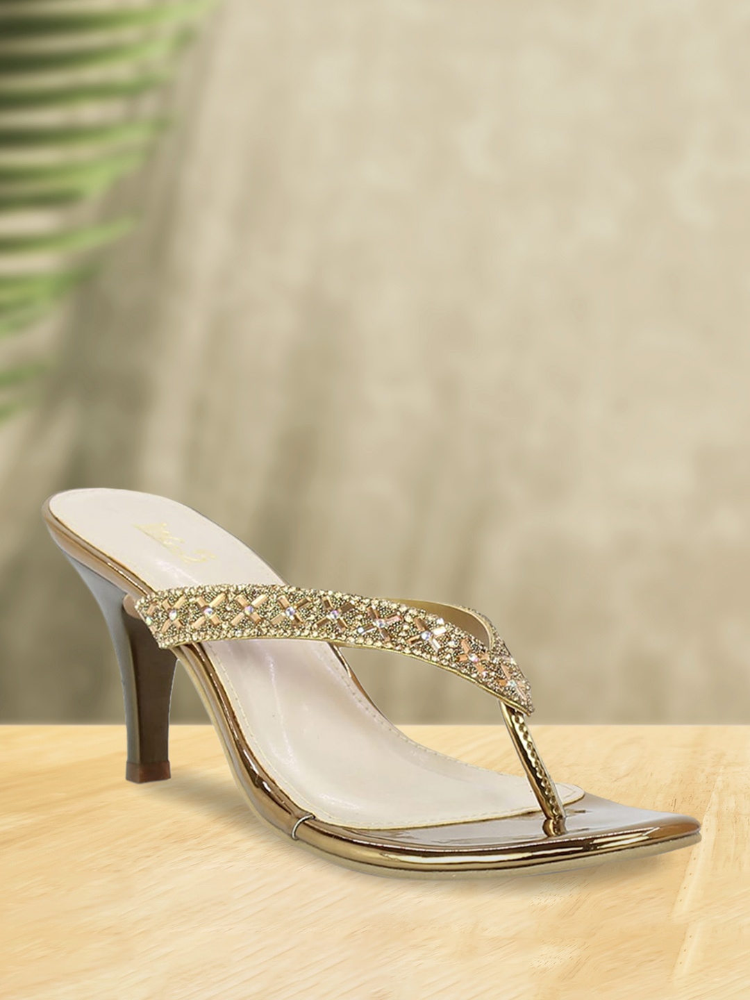 

Inc 5 Women Rose Gold Embellished Heels