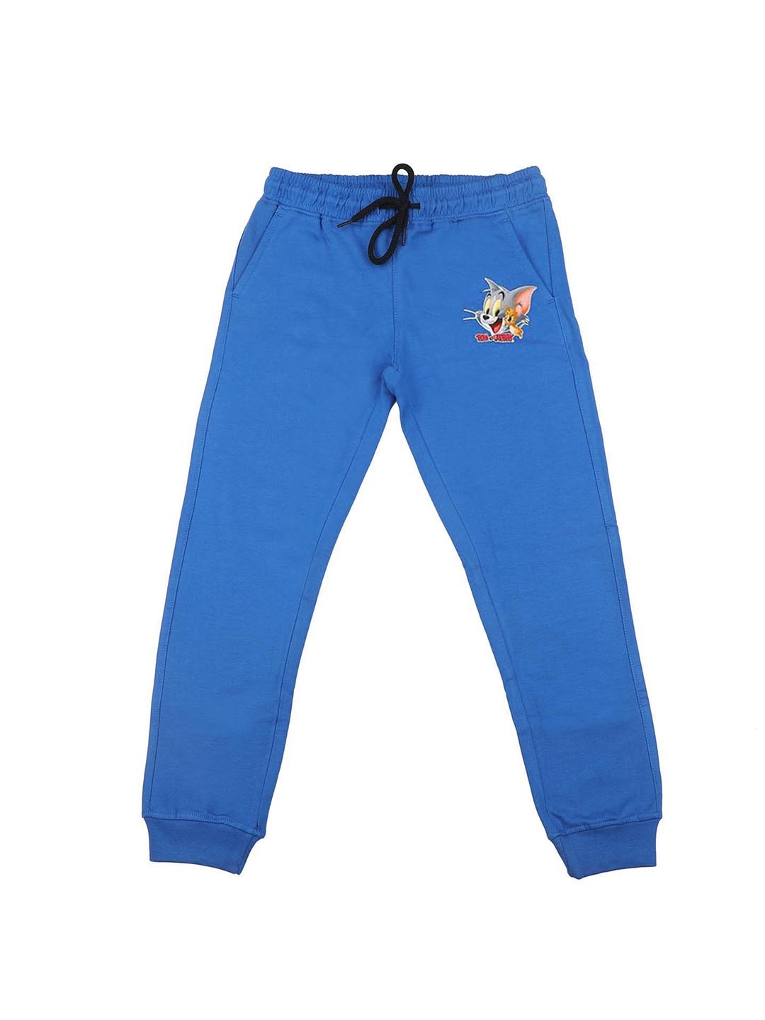 

Tom & Jerry Unisex Kids Blue Solid Joggers