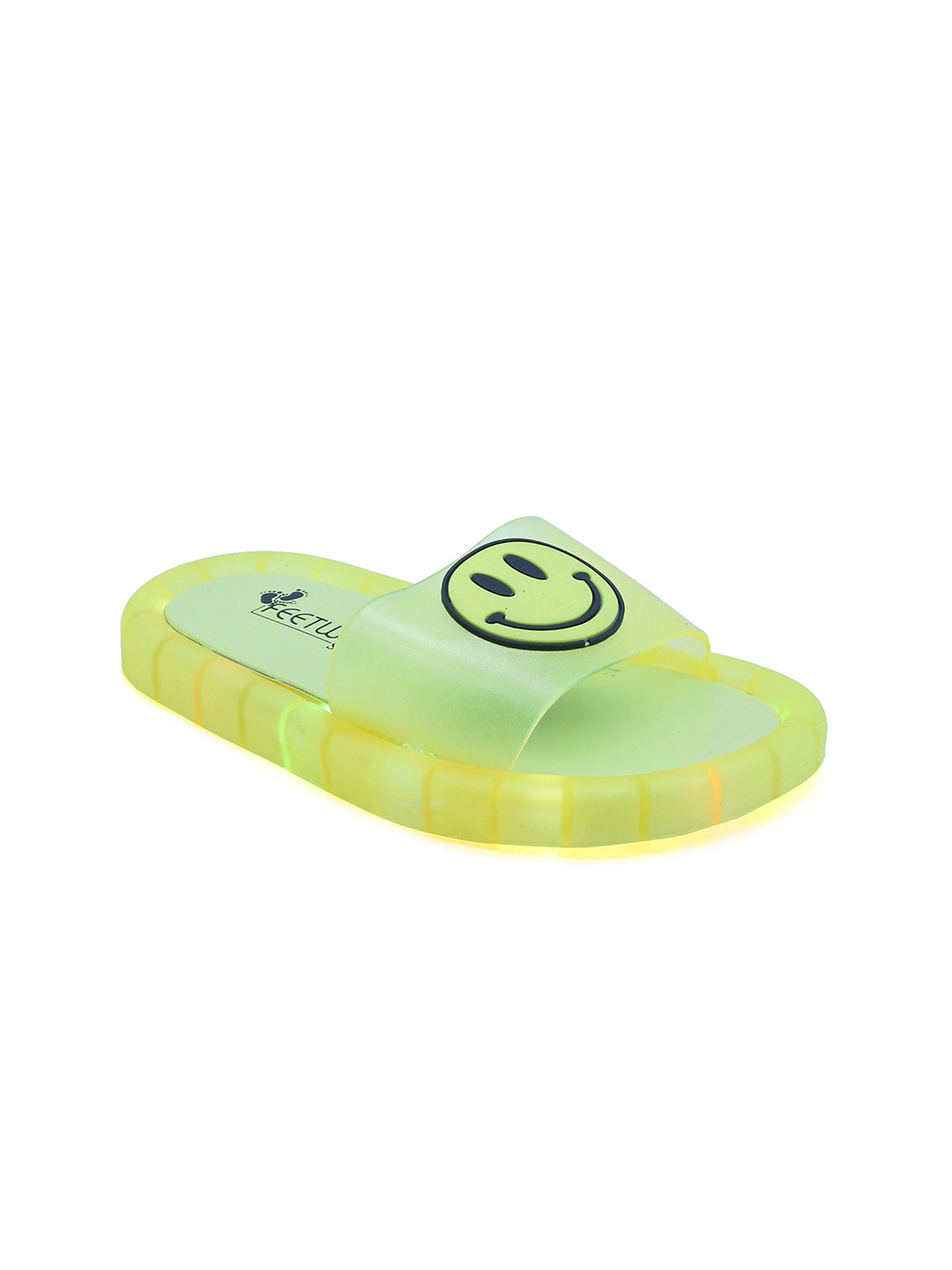 

FEETWELL SHOES Boys Yellow Solid Sliders