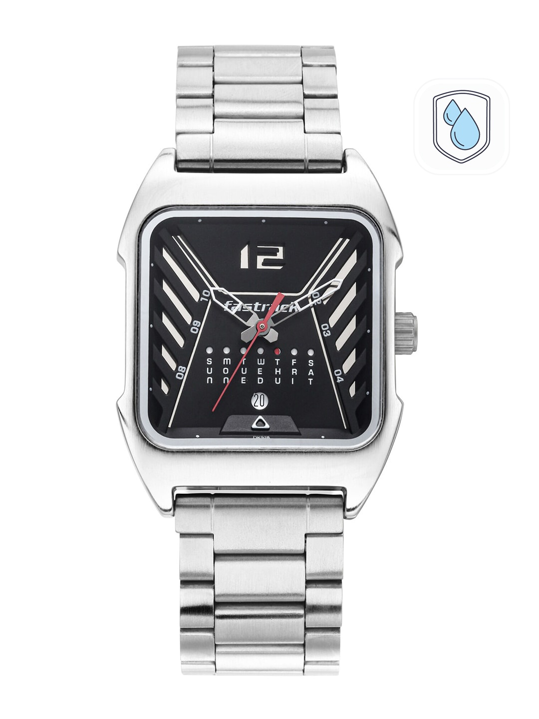 

Fastrack Men Black & Silver-Toned Analogue Watch