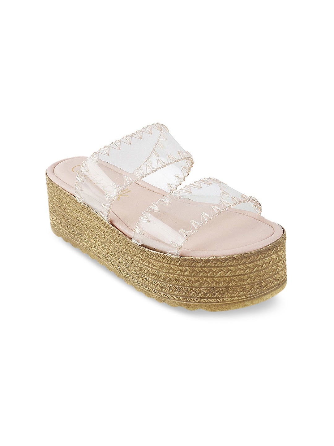 

Catwalk Women Transparent & Beige Solid Heels