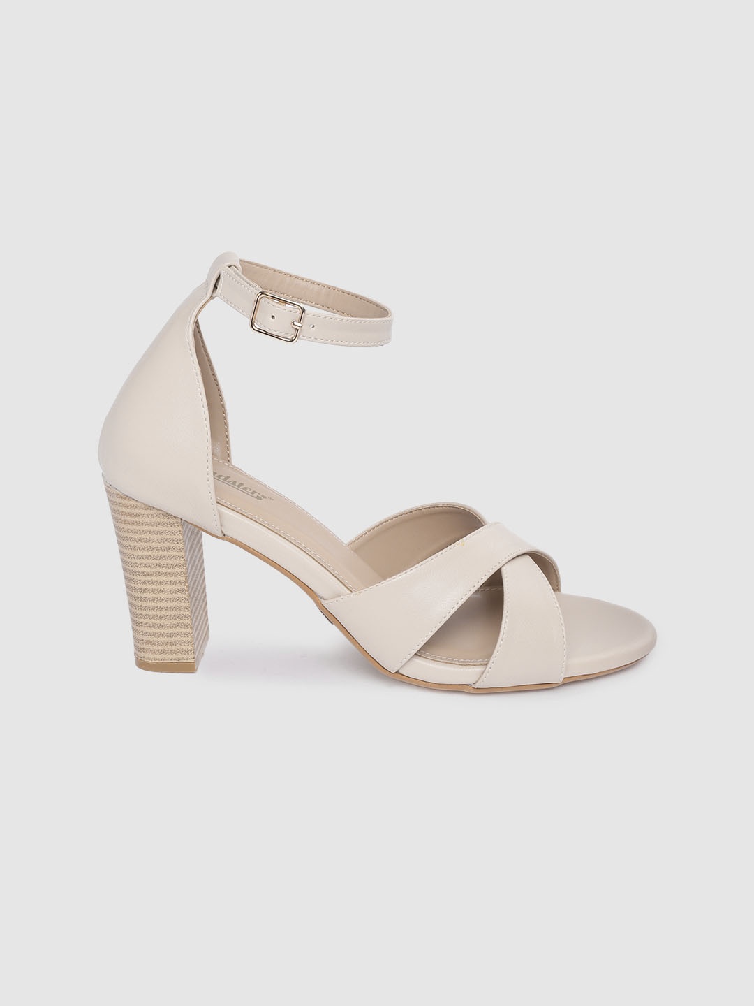 

The Roadster Lifestyle Co Women Beige Solid Block Heels