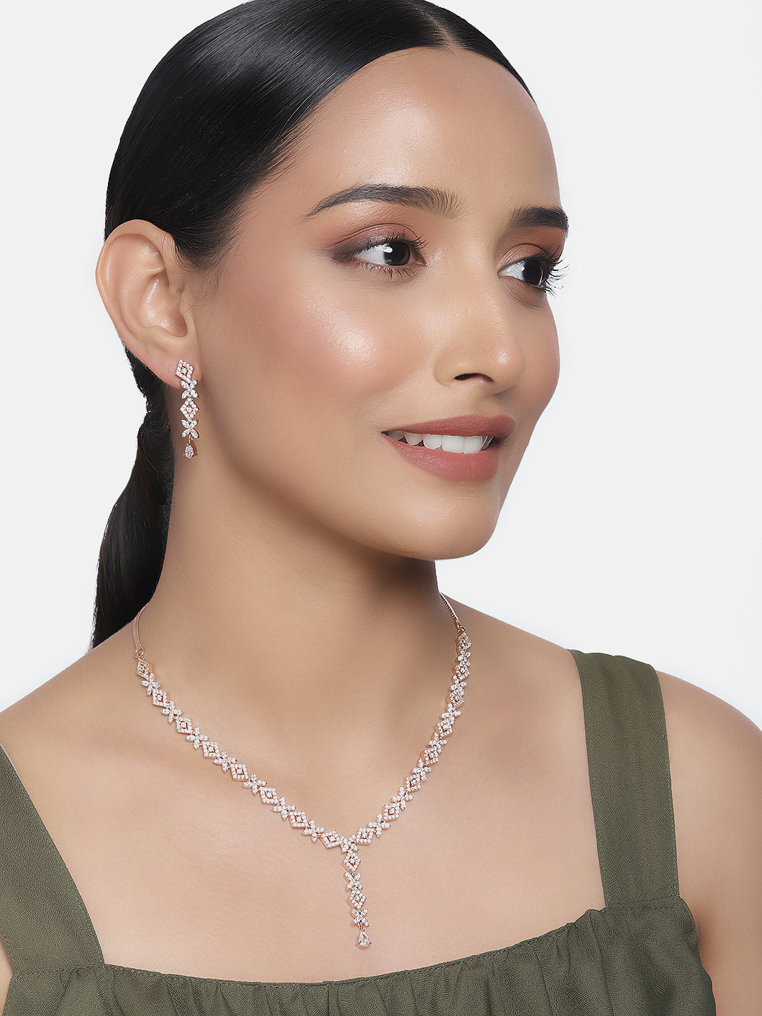 

AccessHer Gold-Plated AD-Studded Handcrafted Jewellery Set