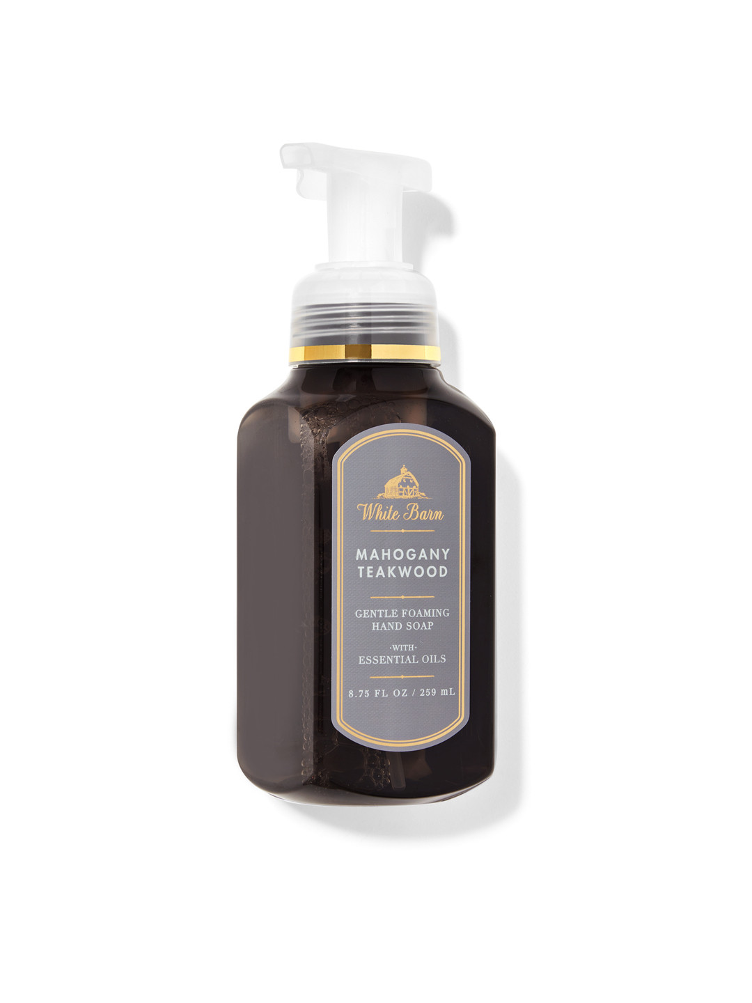 

Bath & Body Works Mahogany Teakwood Gentle Foaming Hand Soap, Black