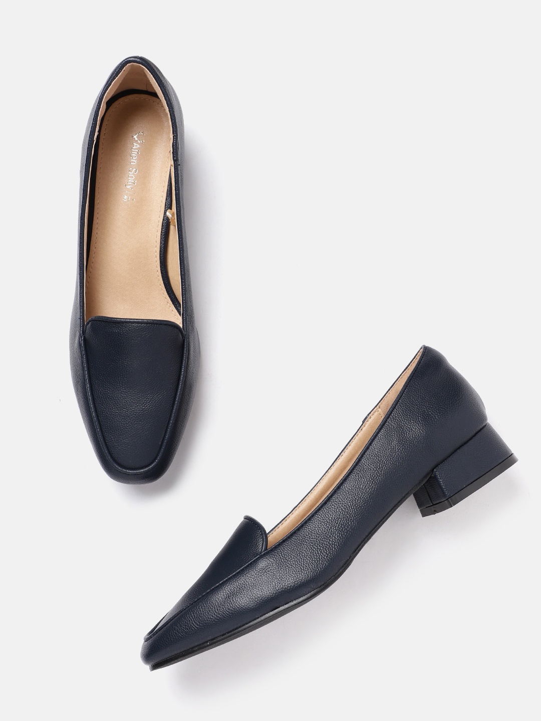 

Allen Solly Women Navy Blue Solid Pumps