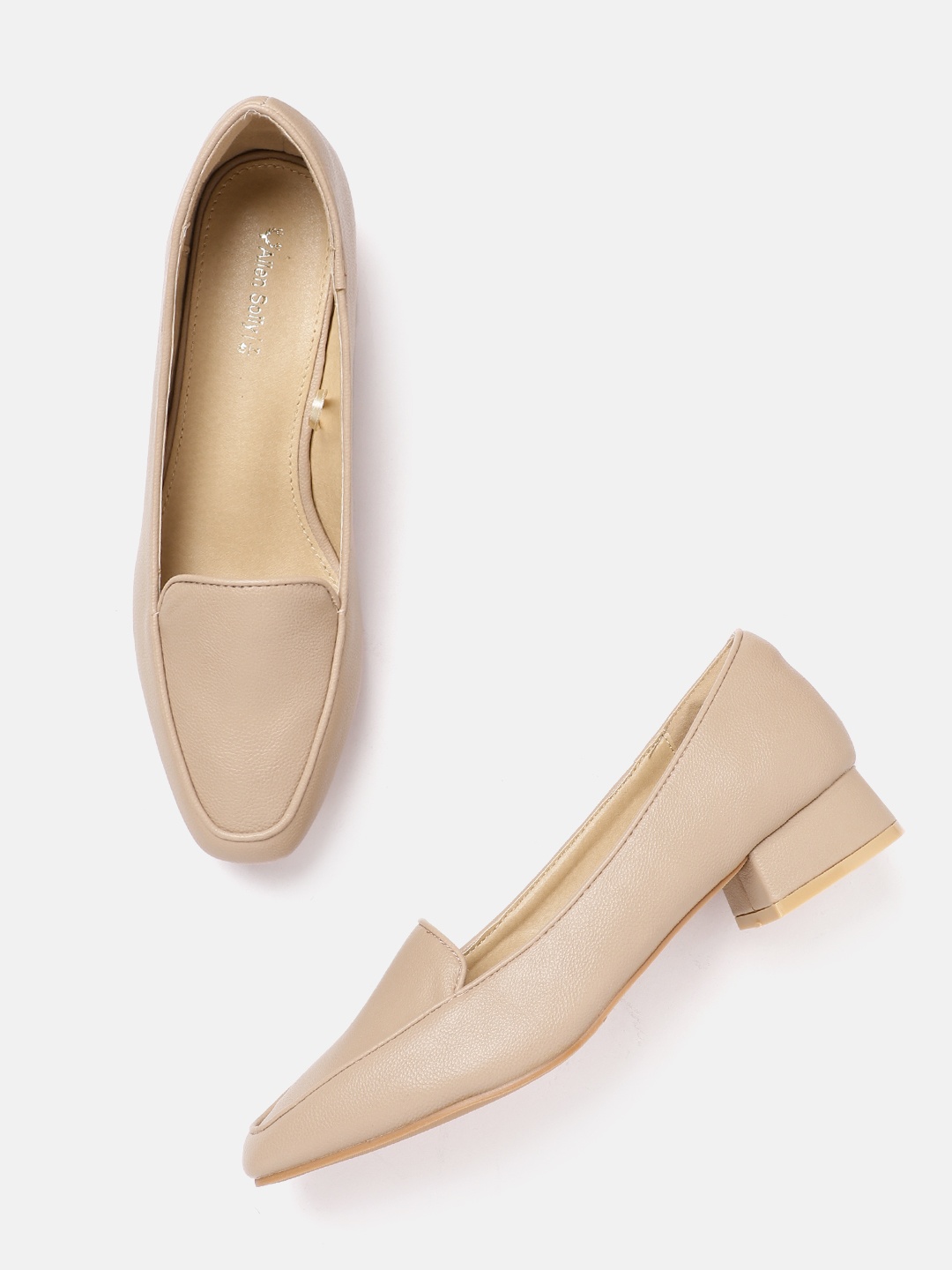 

Allen Solly Women Beige Solid Pumps