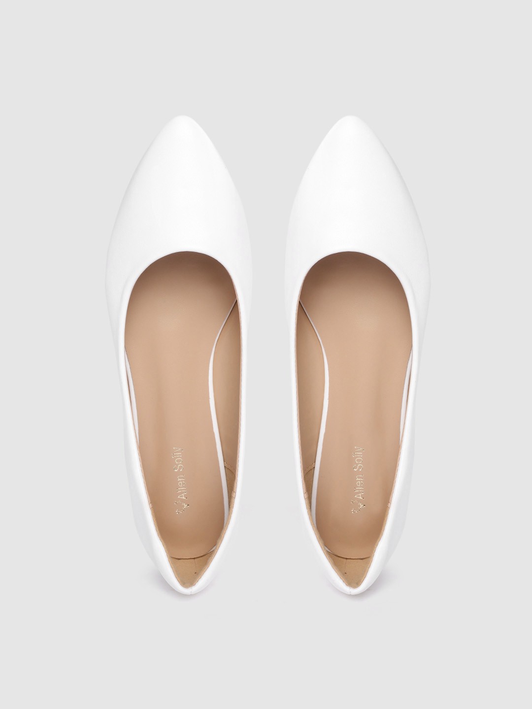

Allen Solly Women White Solid Ballerinas