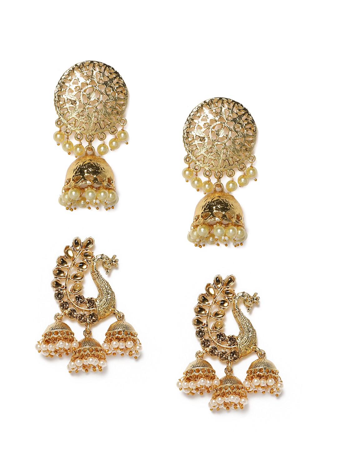 

Kord Store Gold-Plated Stone Studded Jewellery Set