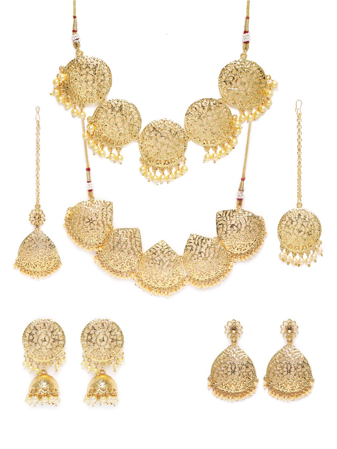 

Kord Store Gold Plated Set Of 2 Filigree Jewellery Sets