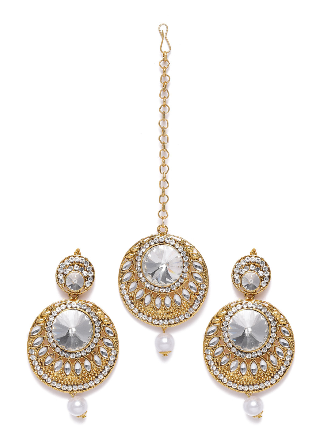 

Kord Store Gold-Plated Studded Jewellery Set