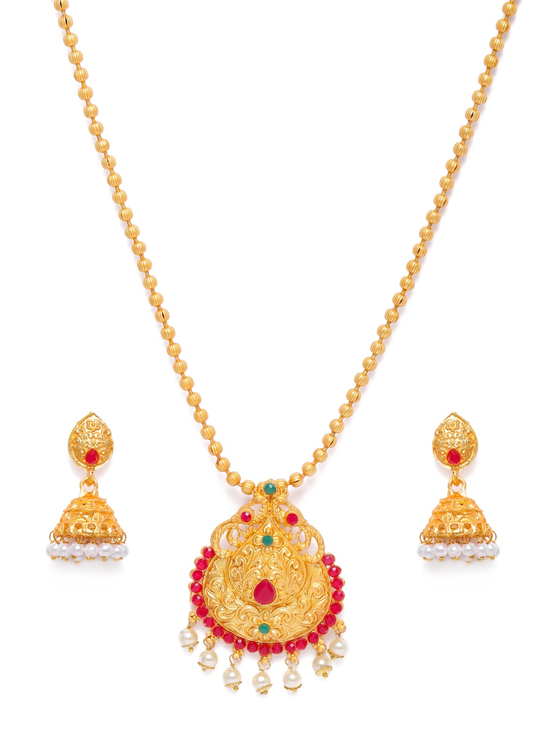

Kord Store Gold-Plated Traditional Jewellery Set