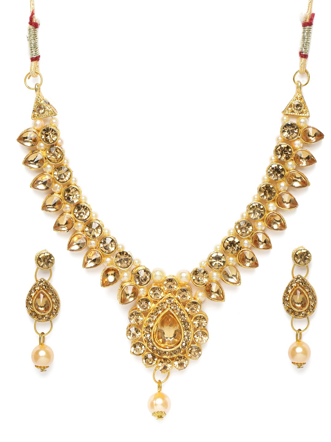 

Kord Store Gold-Plated Studded Jewellery Set
